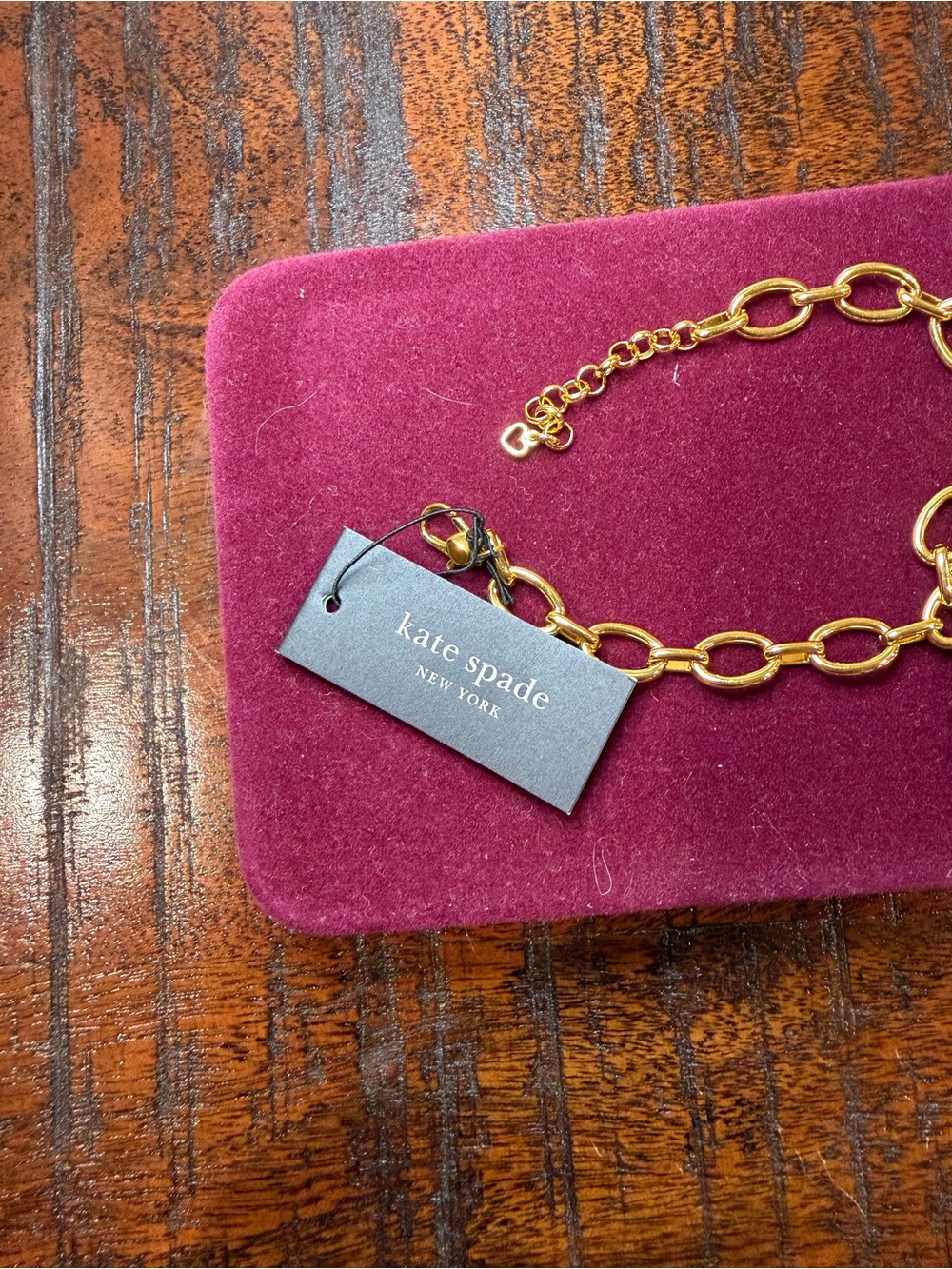 Kate Spade Gold-Tone Heart Padlock & Key Charm Bracelet - Picture 3 of 5